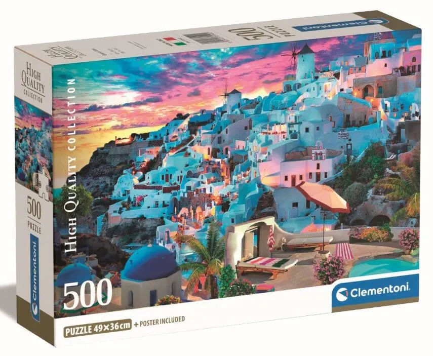 PUZZLE COMPACT 500 PIECES - GREECE VIEW