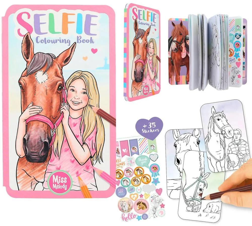 MISS MELODY SELFIE ALBUM DE COLORIAGE
