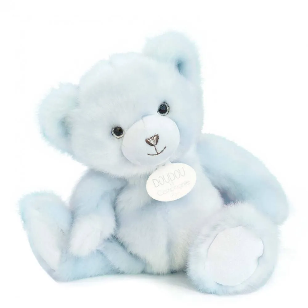 PELUCHE -OURS COLLECTION BLEU GLACÉ 30CM