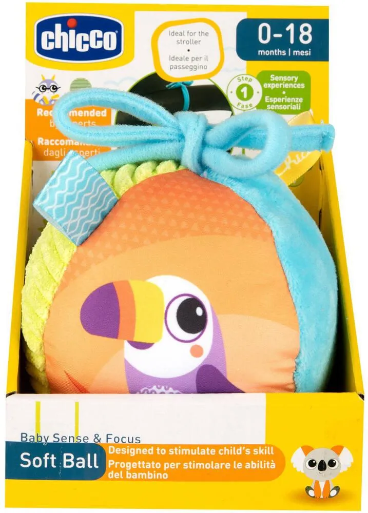 BABY SENSES - BALLE SOUPLE ANIMAUX