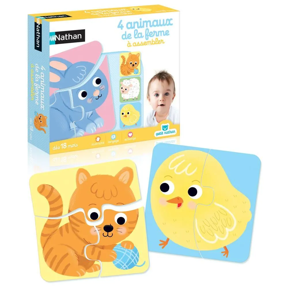 4 ANIMAUX DE LA FERME A ASSEMBLER