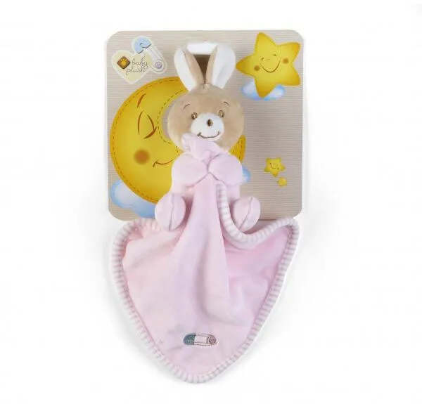 BABYCARE - LAPIN ROSE SBAVONE - 24 CM