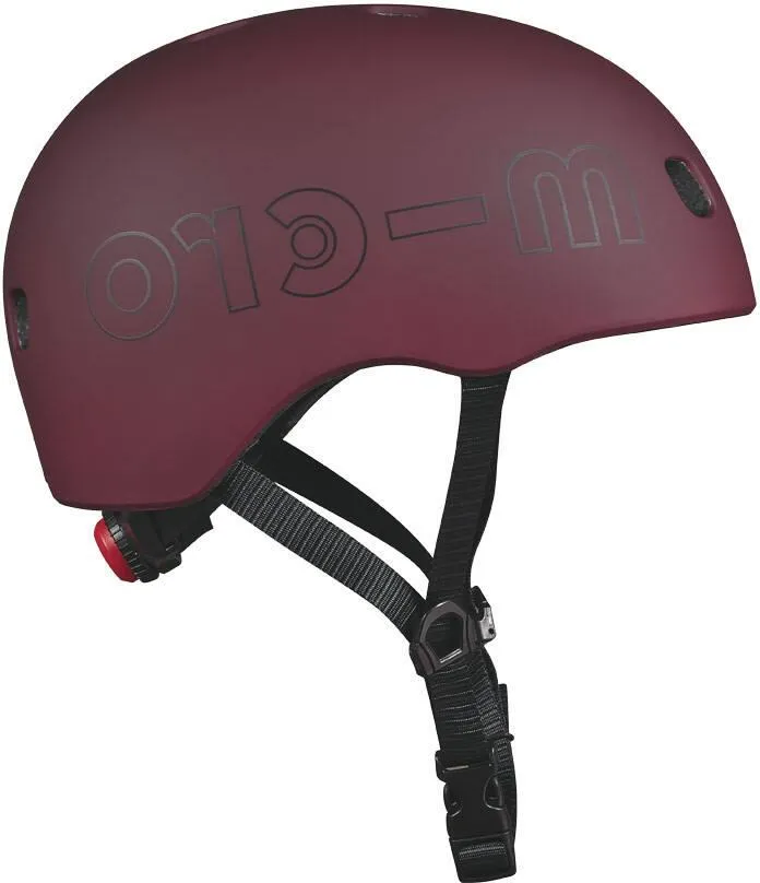 CASQUE ROUGE AUTOMNE - LUMIERE LED INTEGREE - TAILLE M