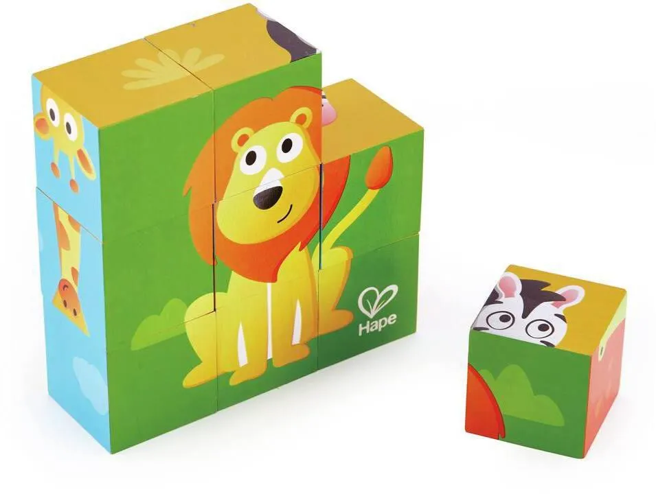 PUZZLE CUBES ANIMAUX DE LA JUNGLE