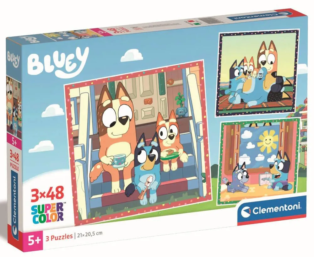 BLUEY PUZZLE 3X48 PIECES