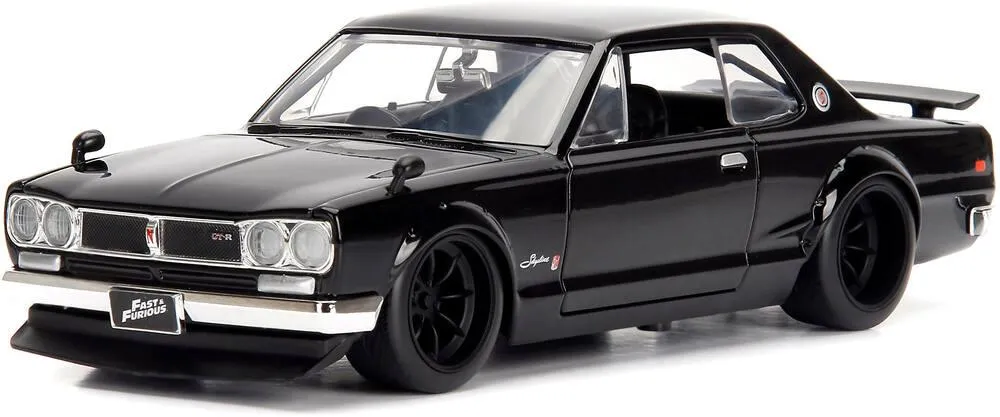1/24 VOITURE NISSAN SKYLINE 2000 GT-R BRIAN'S BLACK FF 1971