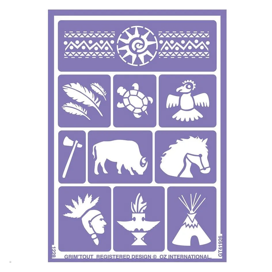 GRIM'TOUT POCHOIR DE MAQUILAGE - INDIEN