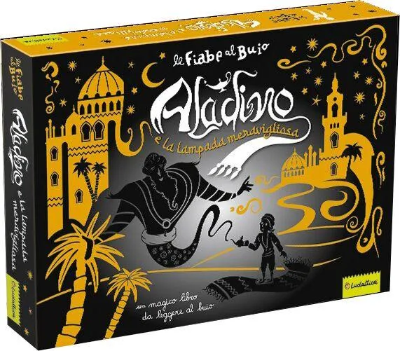 ALADIN ET LA LAMPE MERVEILLEUSE - LIVRE A LIRE DANS LE NOIR