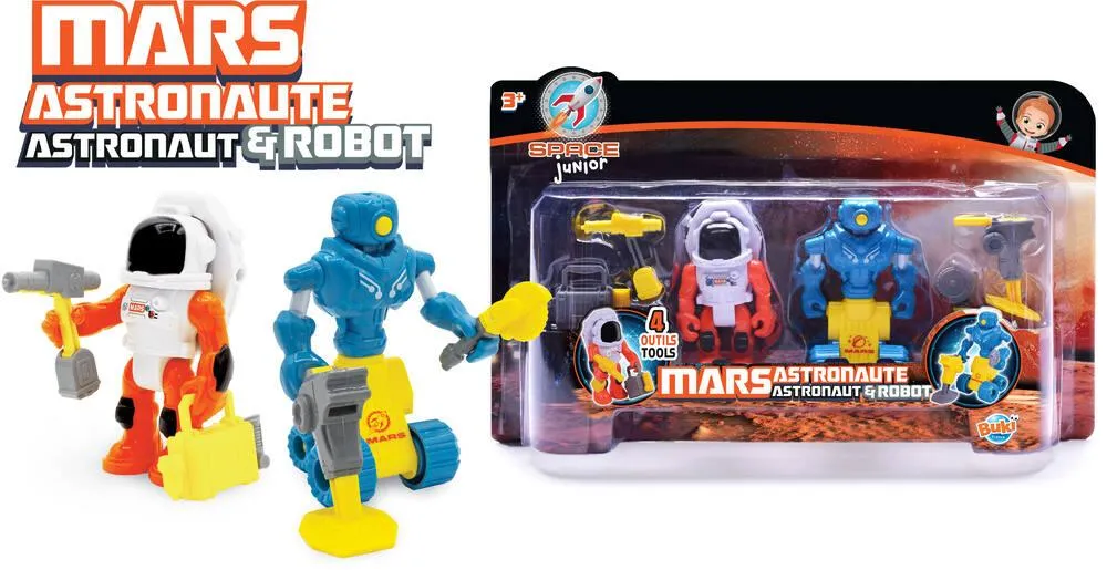 MARS ASTRONAUTE ET ROBOT