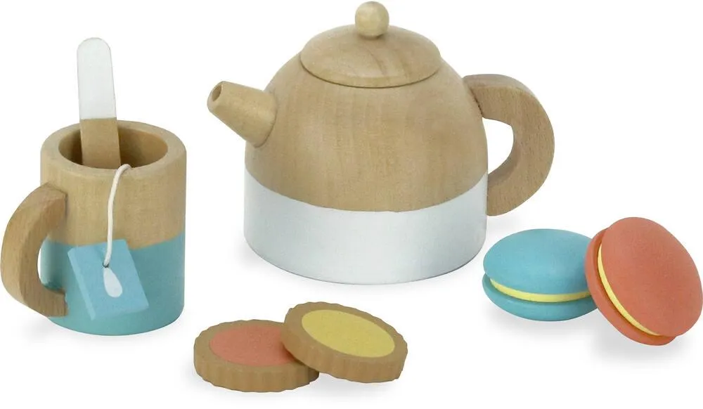 SERVICE À THÉ EN BOIS 21 PIÈCES