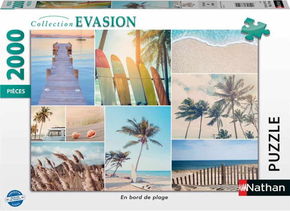 PUZZLE 2000 PIECES - EN BORD DE PLAGE