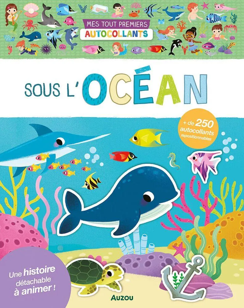 MES TOUT PREMIERS AUTOCOLLANTS - SOUS L'OCEAN