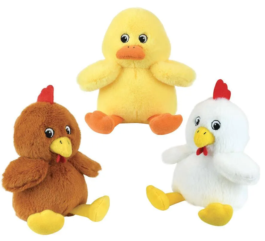 PELUCHE MUSICALE BASSE-COUR 11CM