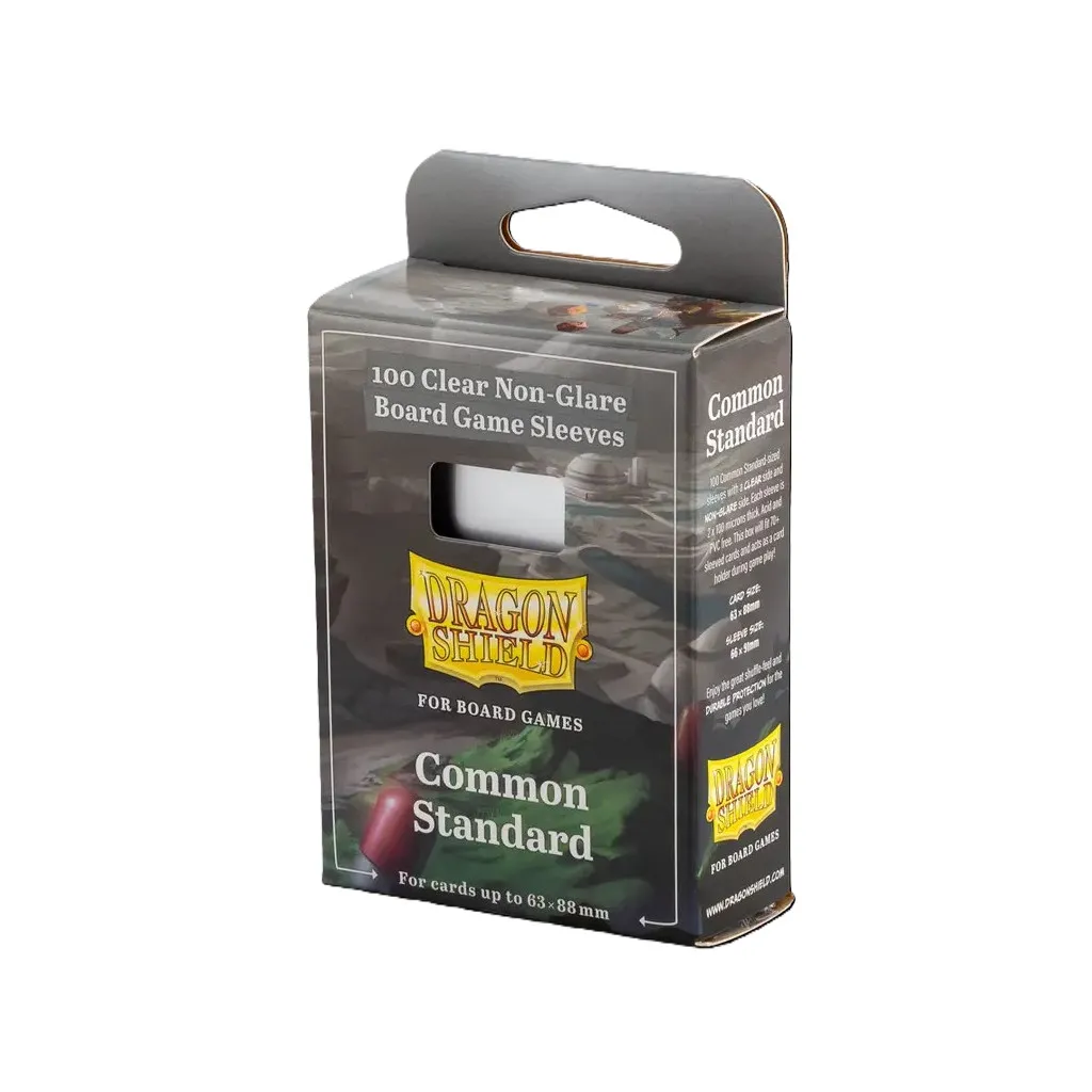 100 Dragon Shield : Board Game Sleeves - Common Standard 63x88mm