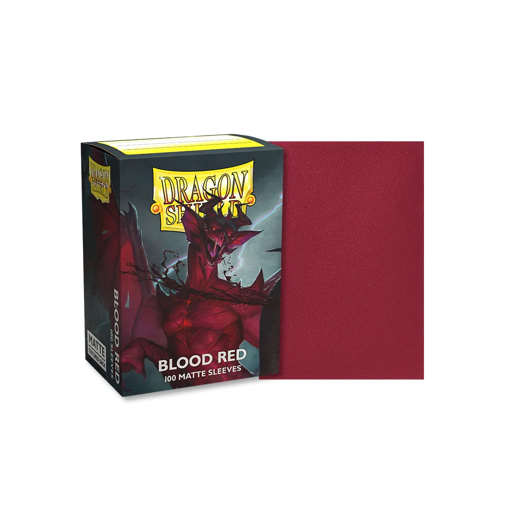 100 Dragon Shield Matte : Blood Red