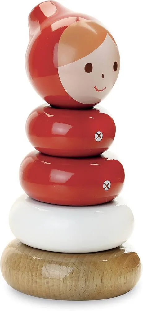 CHAPERON ROUGE EMPILABLE EN BOIS - SHINZI KATOH