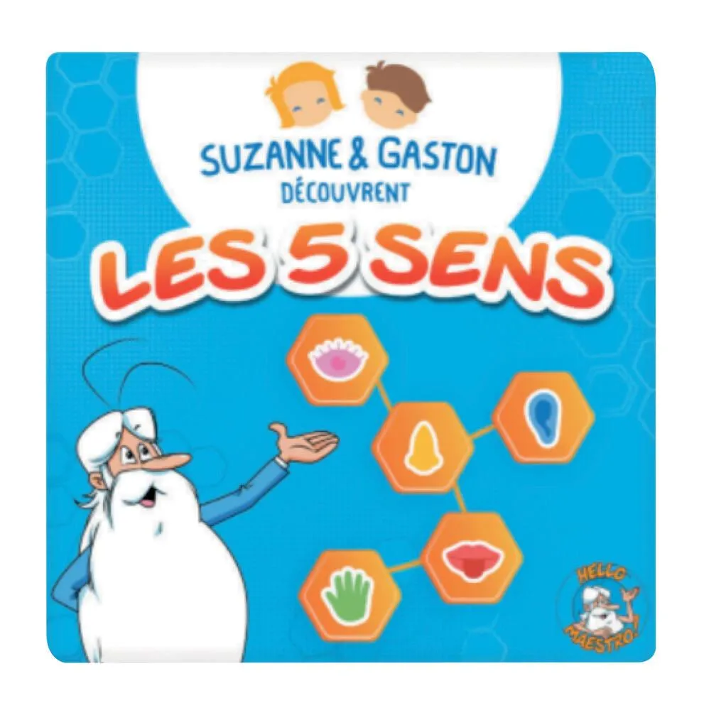 LUNII - LIVRE AUDIO - SUZANNE ET GASTON DECOUVRENT LES 5 SENS