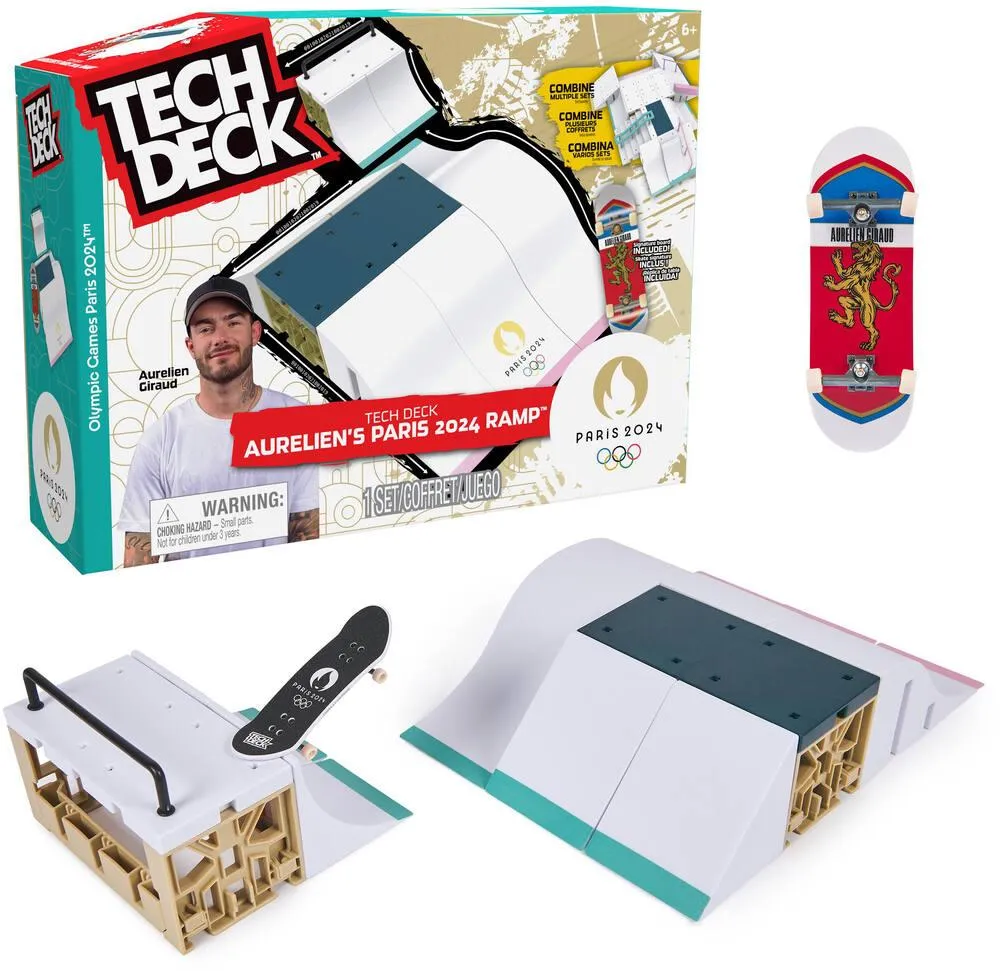 TECH DECK - JEUX OLYMPIQUES PARIS 2024 - AURELIEN GIRAUD PARK CREATOR X-CONNECT