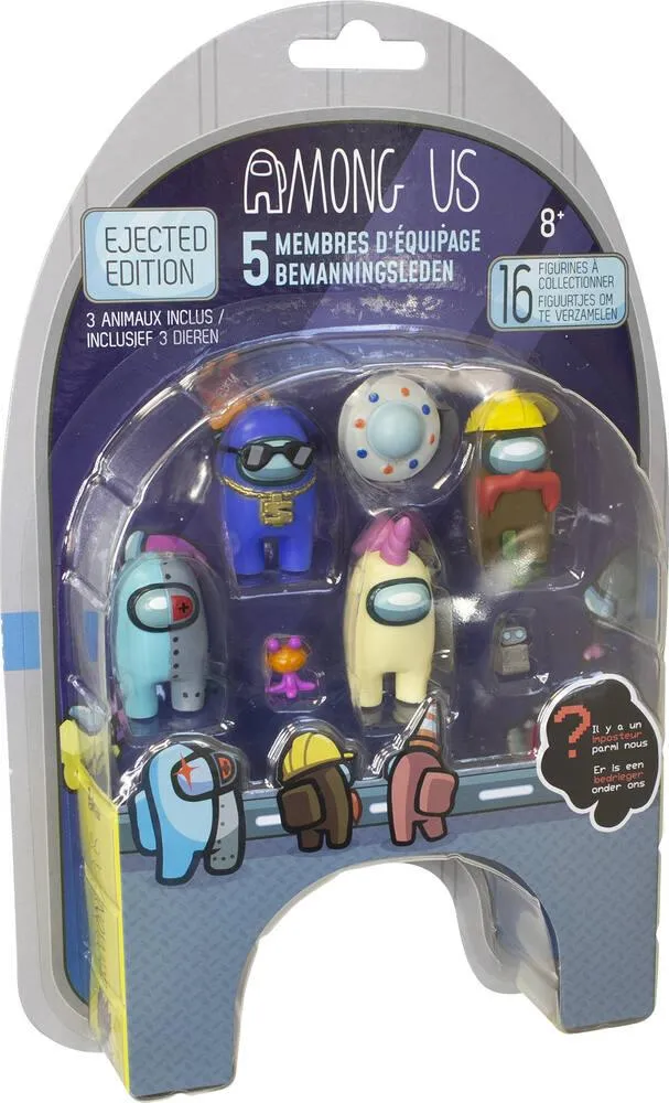 AMONG US - 5 FIGURINES 4.5 CM