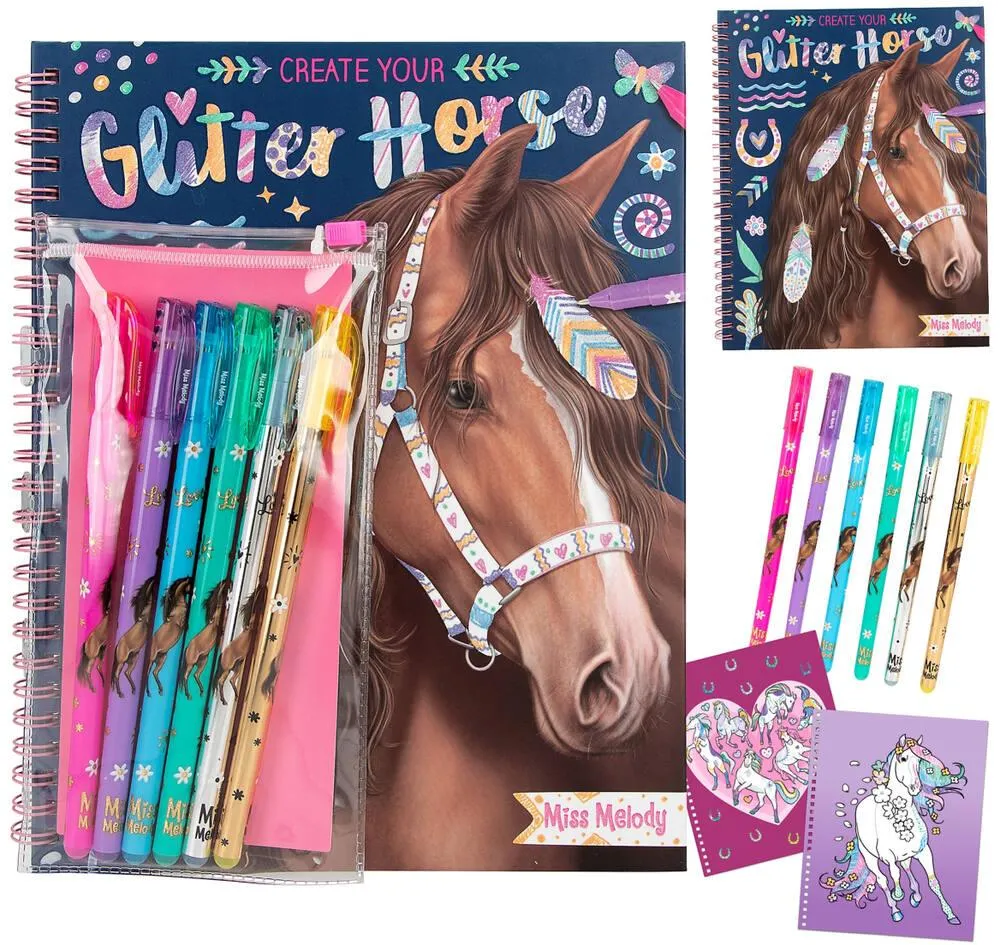 MISS MELODY CREE TES CHEVAUX A PAILLETTES