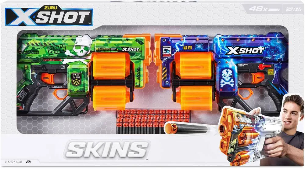 XSHOT SKINS - PACK DE 2 BLASTERS DREAD