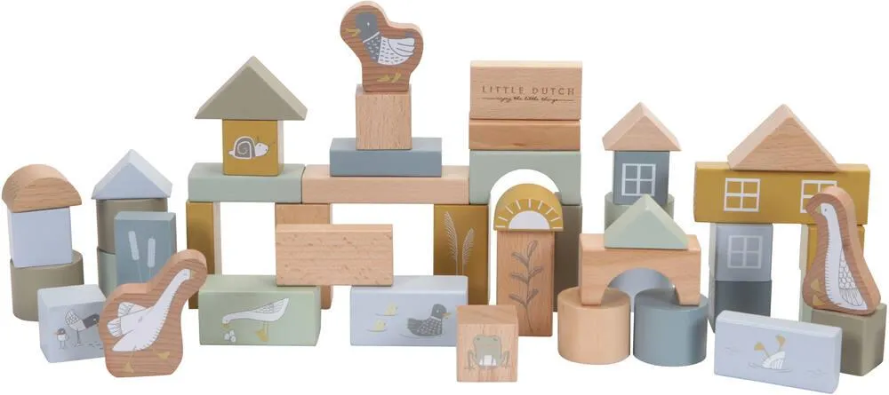 BLOCS EN BOIS (TONNEAU) - BLUE -