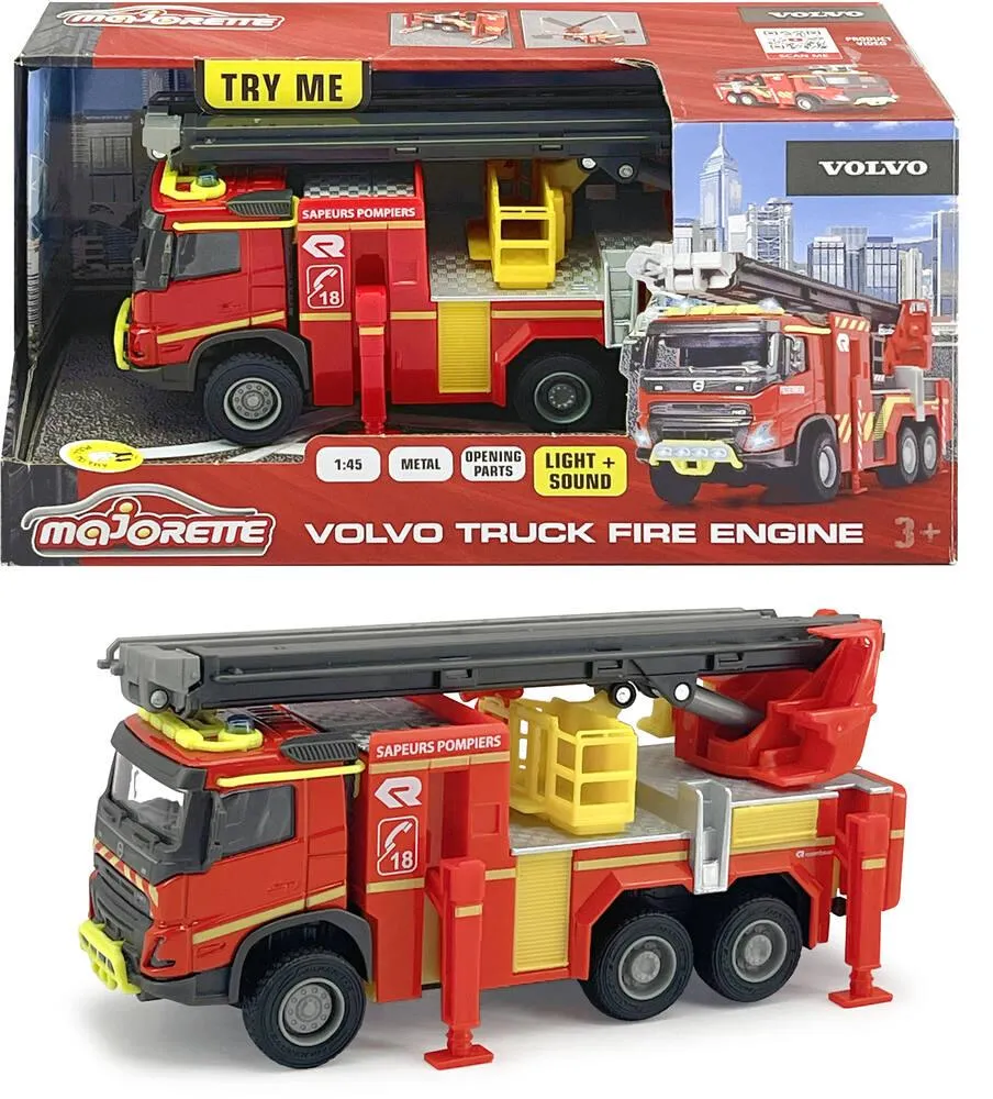 MAJORETTE GRAND SERIE VOLVO CAMION POMPIERS 19CM