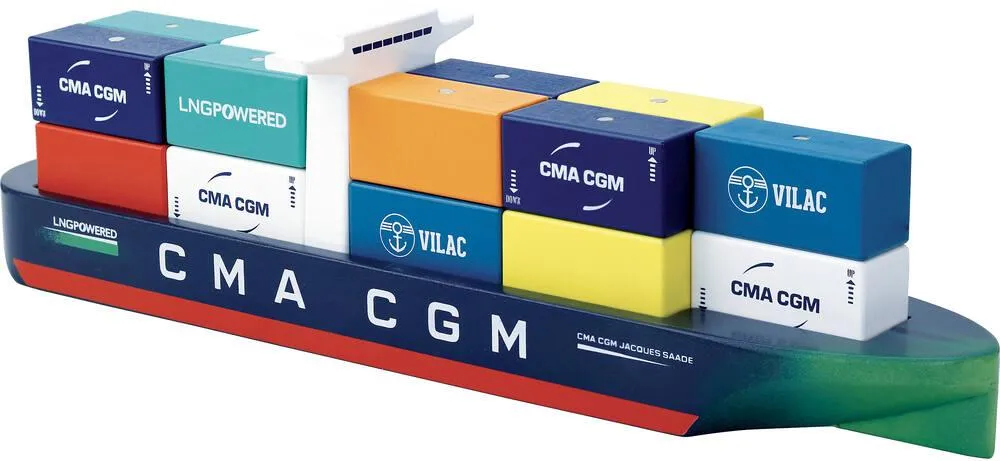 BATEAU PORTE-CONTENEURS EN BOIS - JACQUES SAADÉ