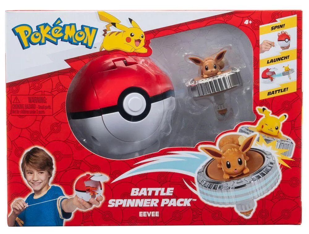 POKEMON BATTLE SPINNER PACK EVOLI ET POKE BALL