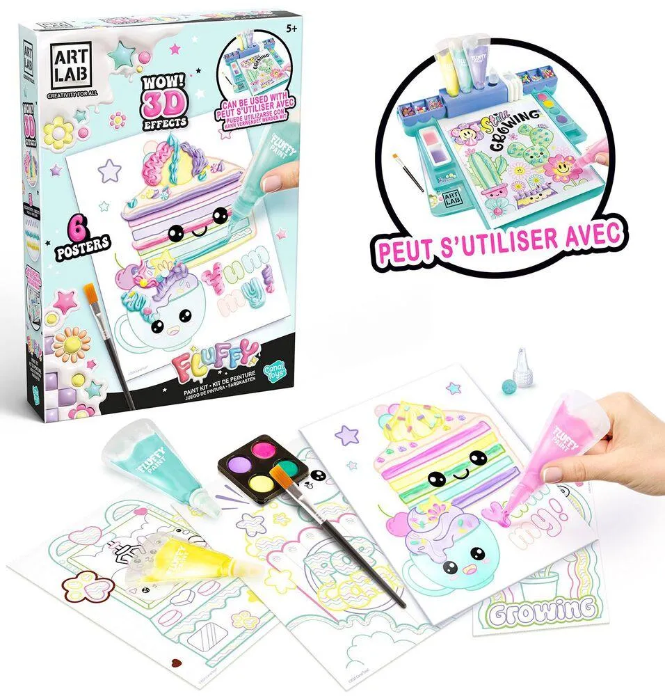 KIT DE PEINTURE FLUFFY PAINT