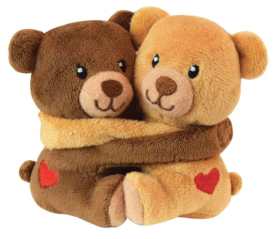 PELUCHE MUSICALE - SAINT-VALENTIN COUPLE OURS 10CM