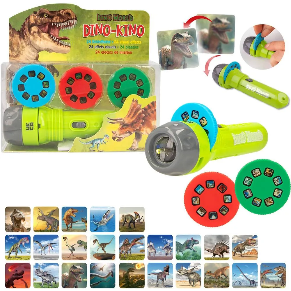 DINO WORLD LAMPE DE POCHE AVEC EFFETS VISUELS