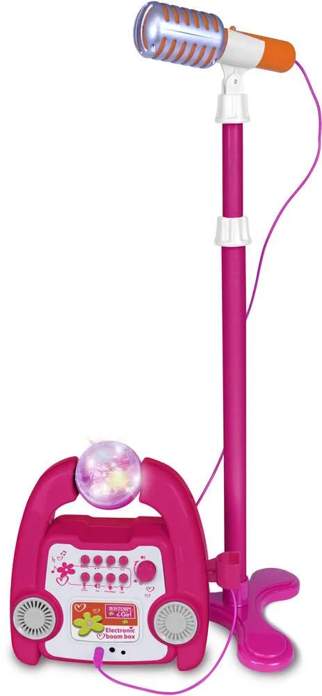 BOOM BOX ÉLECTRONIQUE AVEC MICRO SUR PIED I GIRL