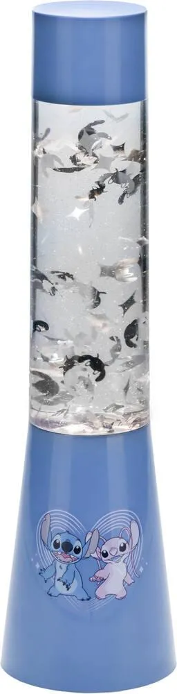 STITCH ET ANGEL - LAMPE GLITTER FLOW 33 CM