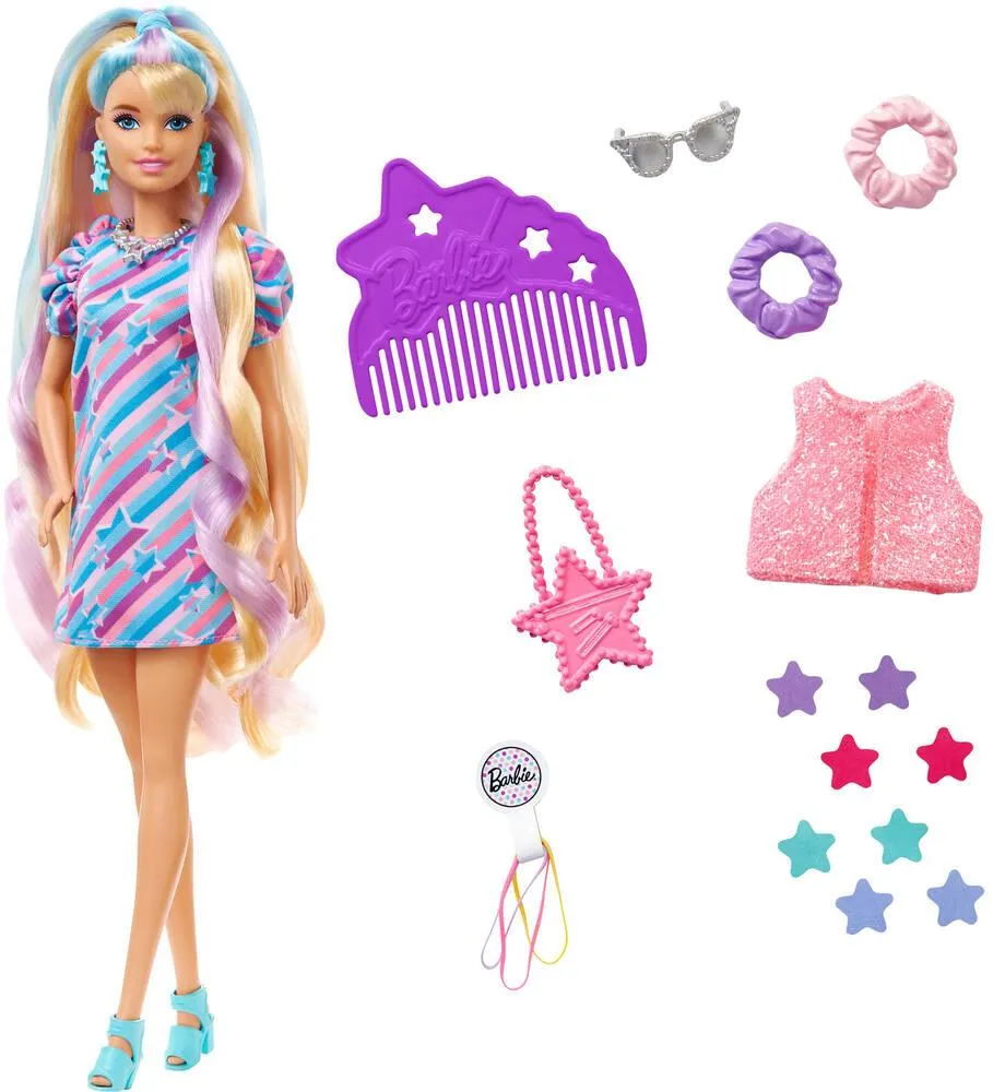 BARBIE - POUPEE - ULTRA-CHEVELURE CHEVEUX BLONDS 21.6 CM