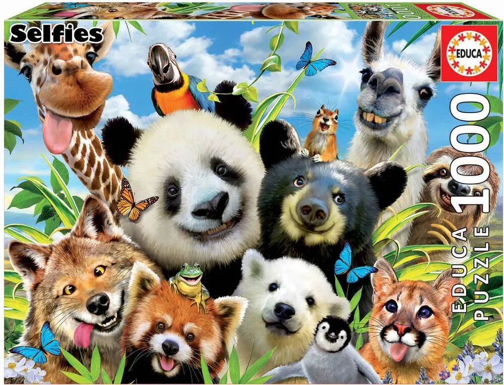 PUZZLE 1000 PIECES - LLAMA DRAMA SELFIE