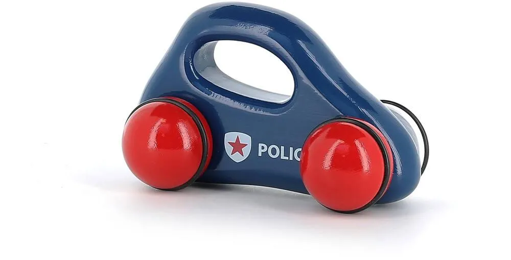 VOITURE 1ER ÂGE  EN BOIS - POLICE