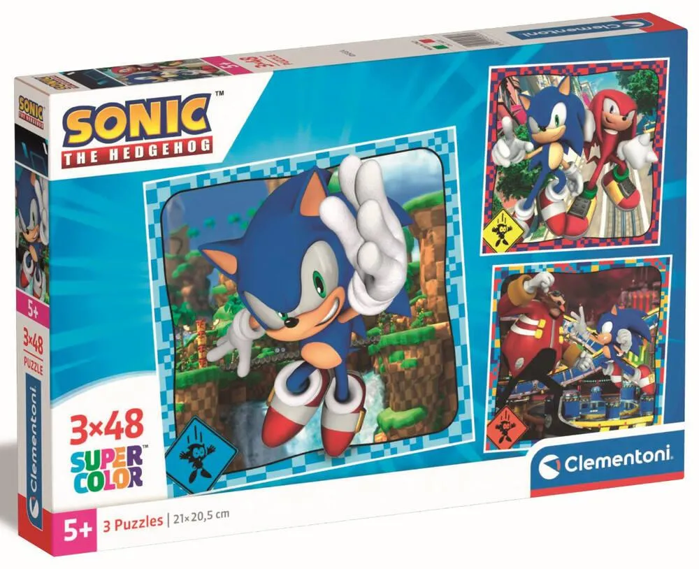 SONIC PUZZLE 3X48 PIECES