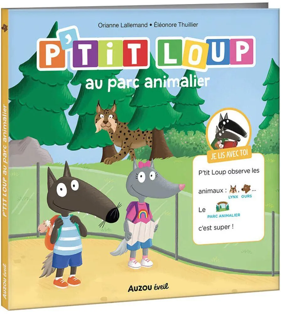 JE LIS AVEC TOI - P'TIT LOUP - LE PARC ANIMALIER