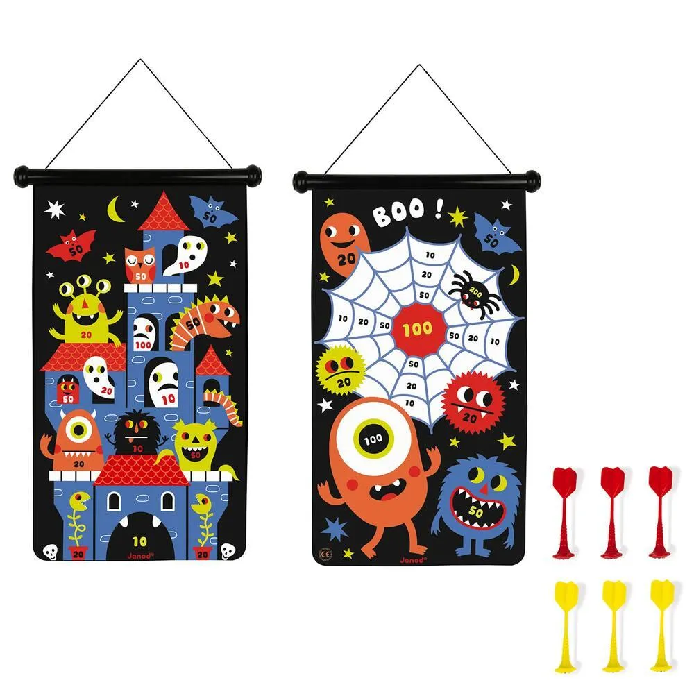 JEU DE FLECHETTES MAGNETIQUES MONSTRES - EN TISSUS