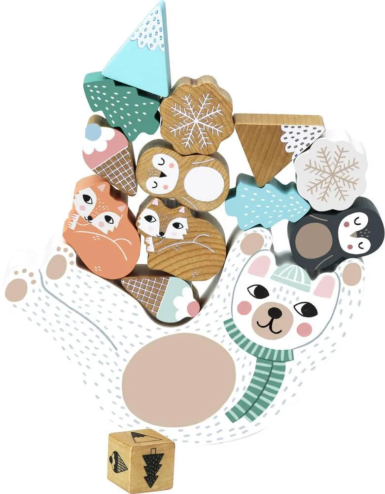 JEU D'ÉQUILIBRE EDDY BEAR EN BOIS - MICHELLE CARLSLUND