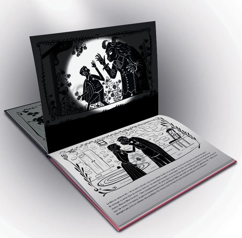 LA BELLE ET LA BETE - LIVRE A LIRE DANS LE NOIR
