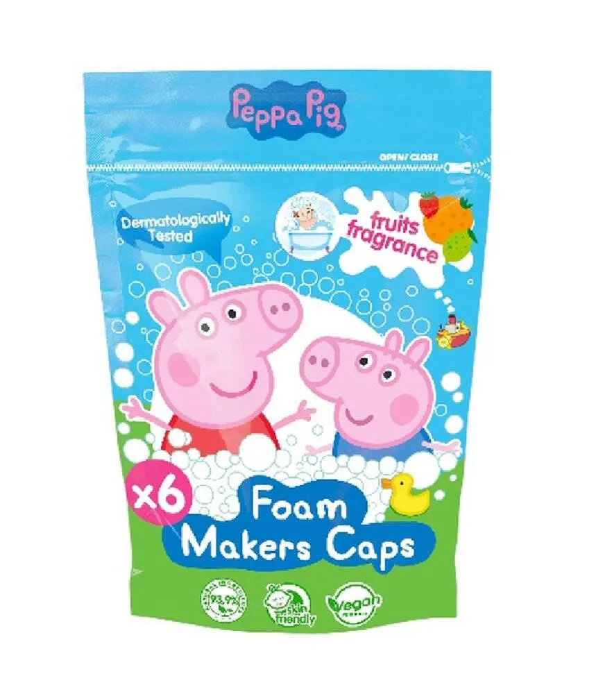 PEPPA PIG MOUSSE DE BAIN 6PCS 120GR