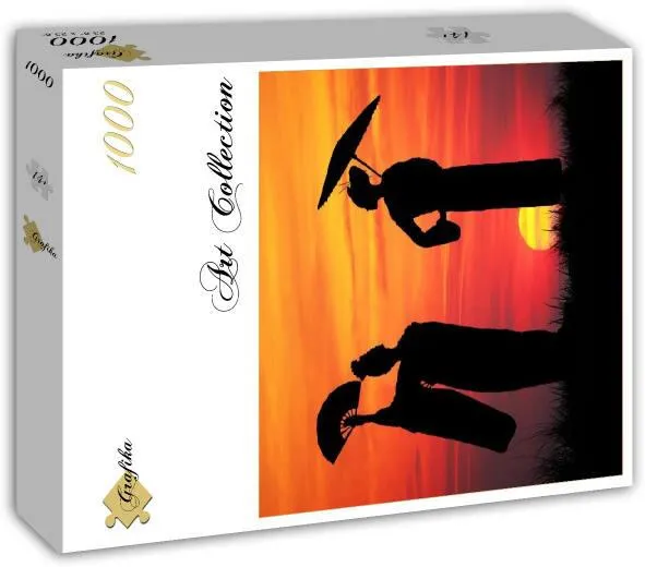 GEISHAS AU SOLEIL COUCHANT