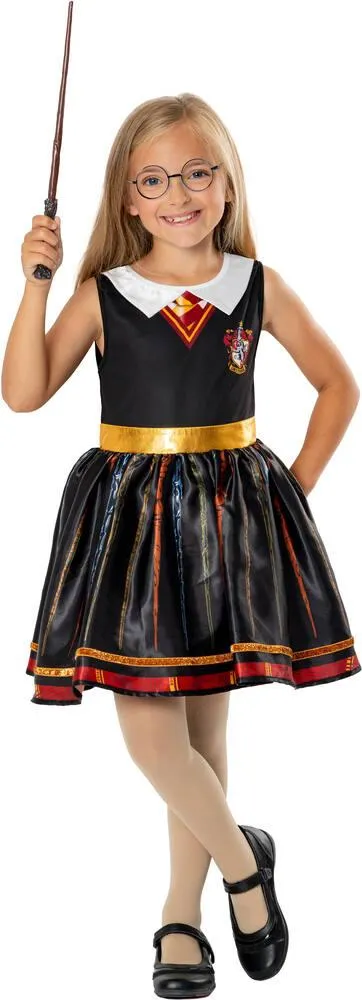 DEGUISEMENT ROBE LUXE HERMIONE + BAGUETTE + LUNETTES TAILLE XL 9-10 ANS