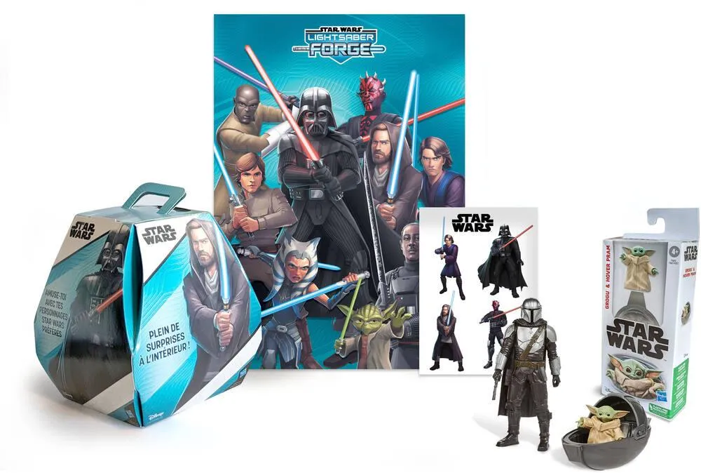 STAR WARS -BOITE SURPRISE  AVEC FIGURINES STICKERS ET POSTER