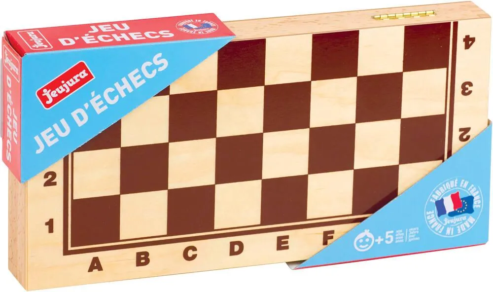 JEU D ECHECS COFFRET PLIANT EN BOIS