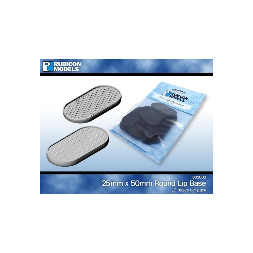 25mm x 50mm Round Base