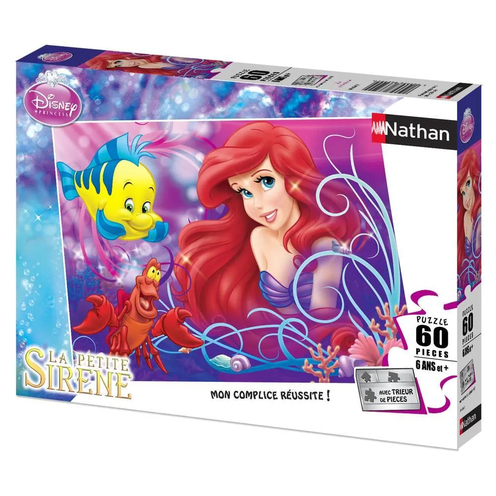 PUZZLE 60 PIECES LA JOLIE PETITE SIRENE - ARIEL