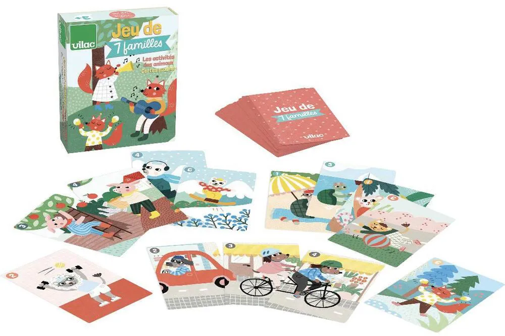 JEU DE 7 FAMILLES - LES ACTIVITÉS DES ANIMAUX - MICHELLE CARLSLU